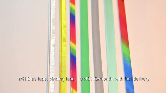 Werkseitig geliefertes 10 mm reflektierendes Schrägkordel-Paspelband aus 100 % Polyester für Outdoor-Kleidung